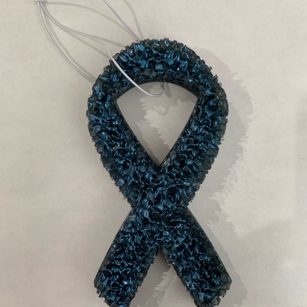 Handcrafted Blue Awareness Ribbon Freshie